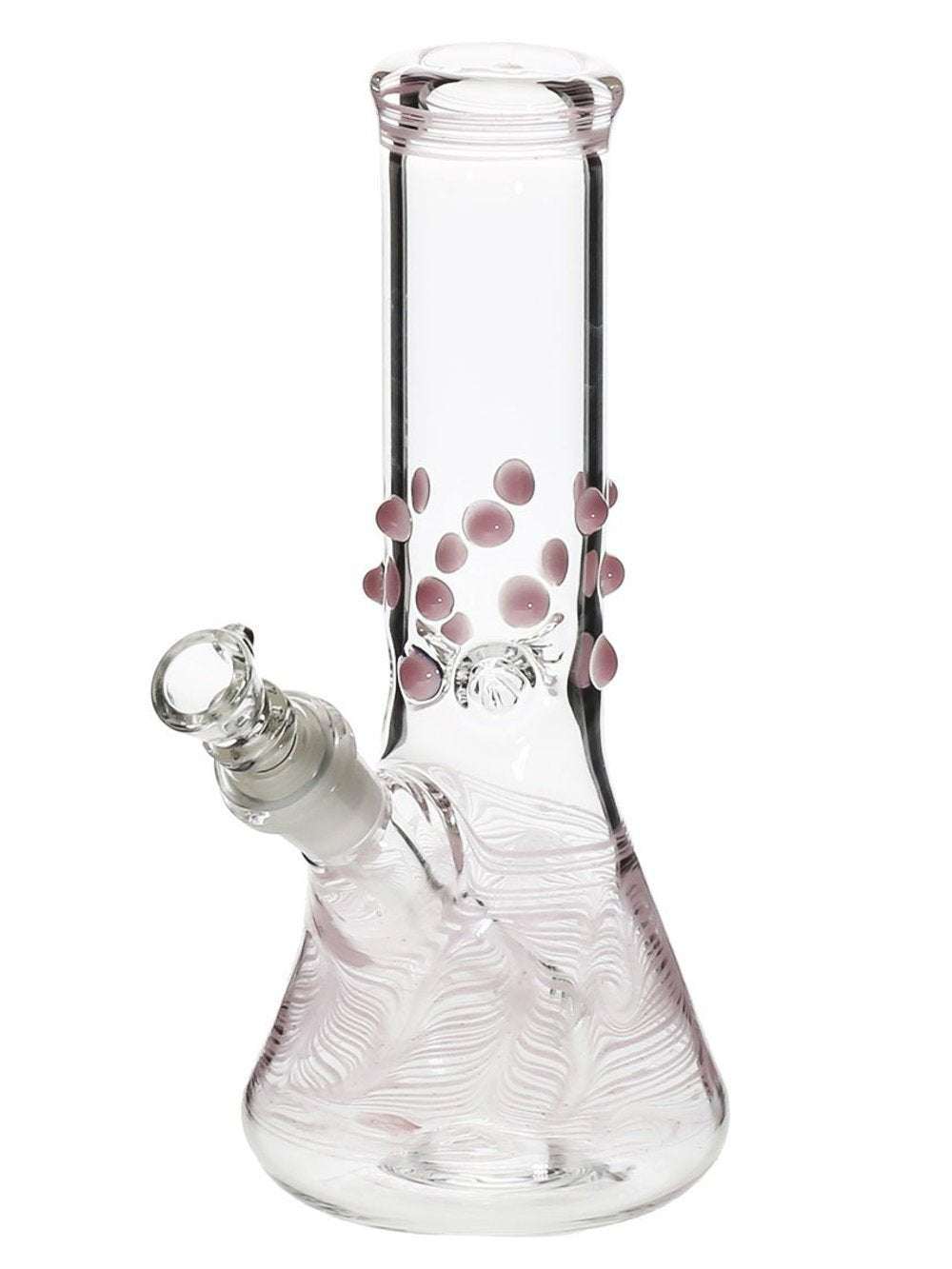 8 inch Beaker w/Marbles Fat Buddha Glass