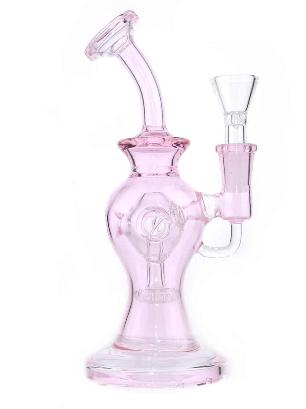 Pink Glass Bong with Quartz Banger