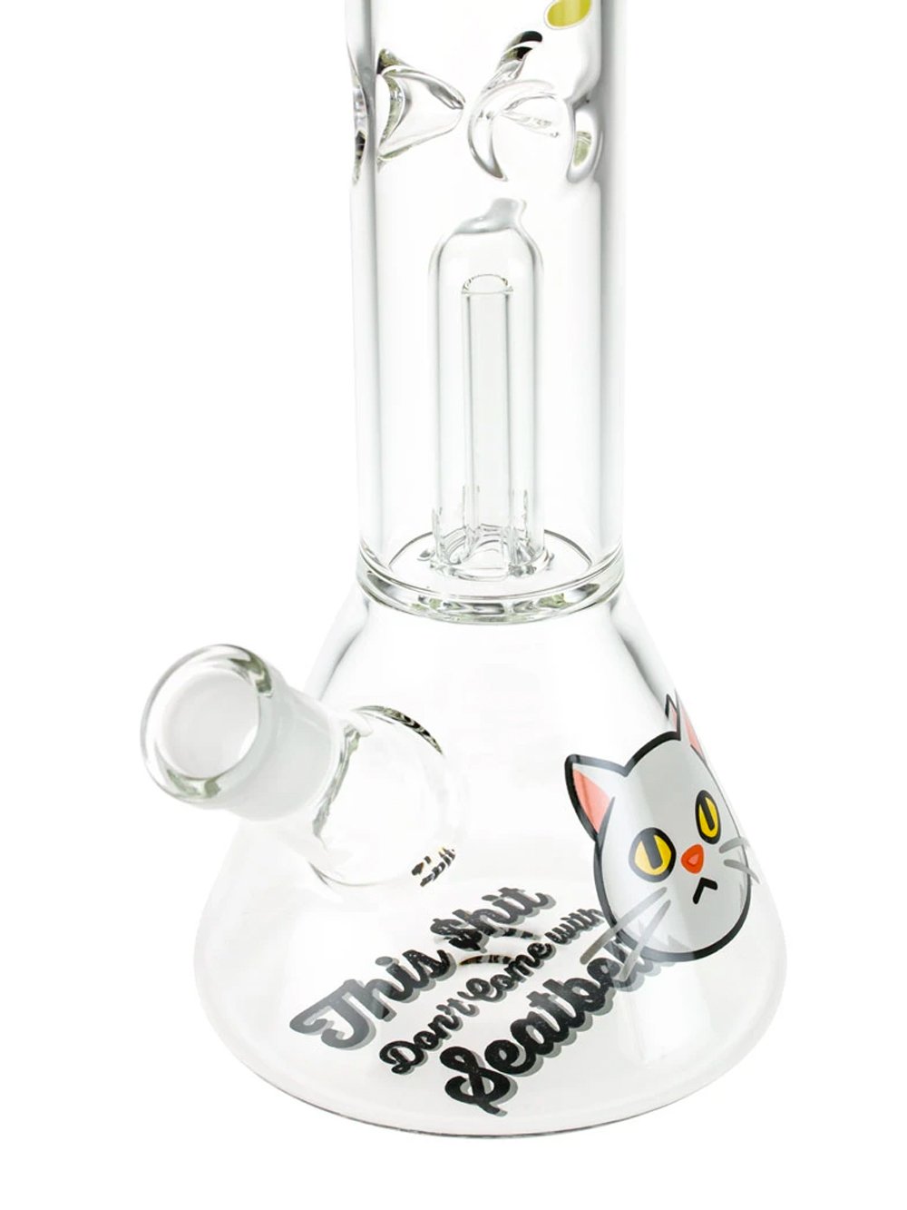 Beach Bum Beaker with Cat Fat Buddha Glass