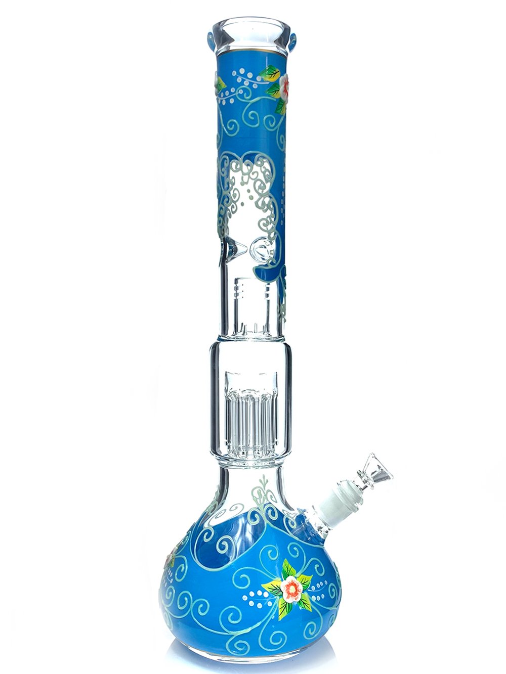 Buy 18" Glow in the Dark Flower Bong Fat Buddha Glass