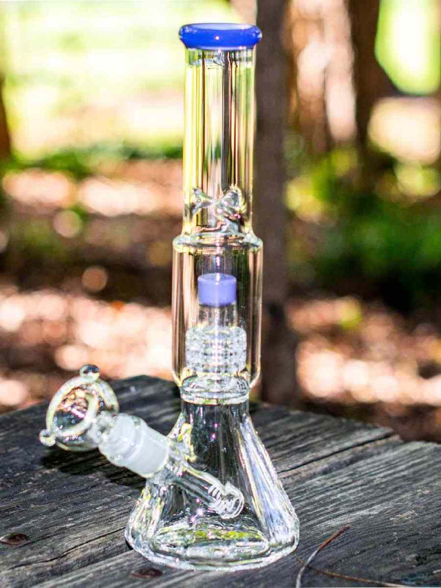 Fat Buddha Glass Bong Diamond Beaker Bong