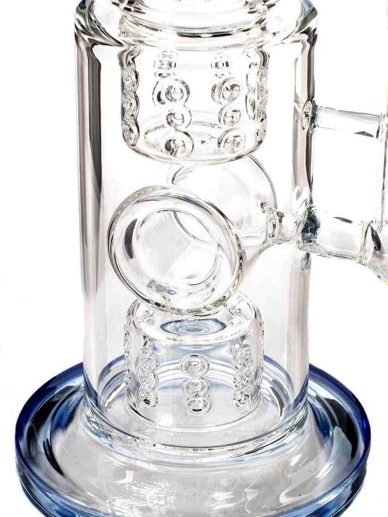 Fat Buddha Glass Bong Double Barrel Bong