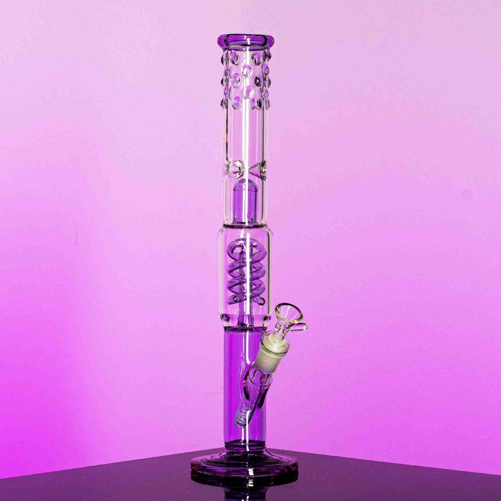 Fat Buddha Glass Bong Purple Twist Bong