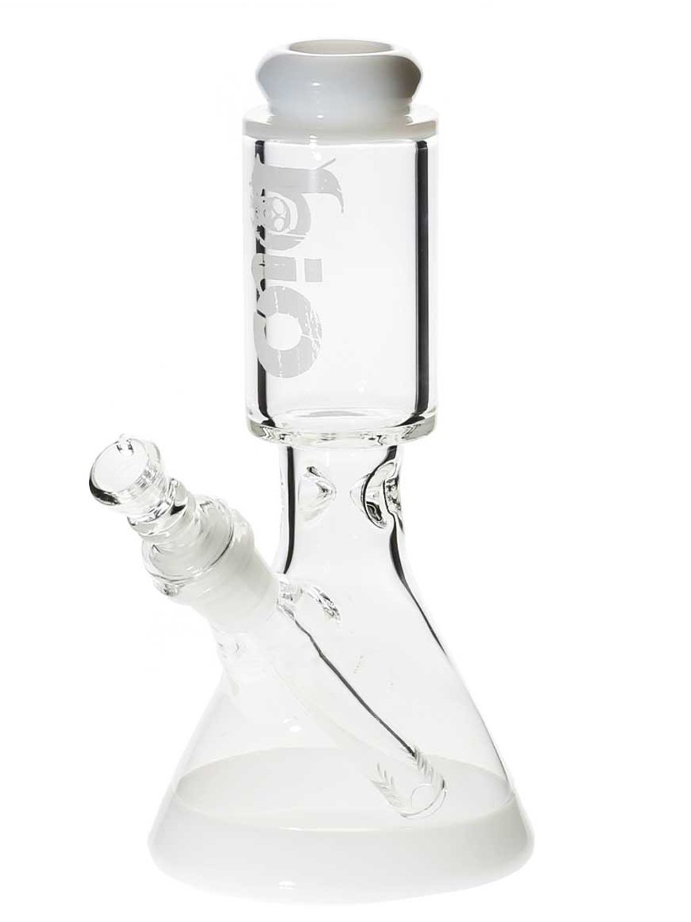 Bong White 8" BIO Modern Beaker Fat Buddha Glass