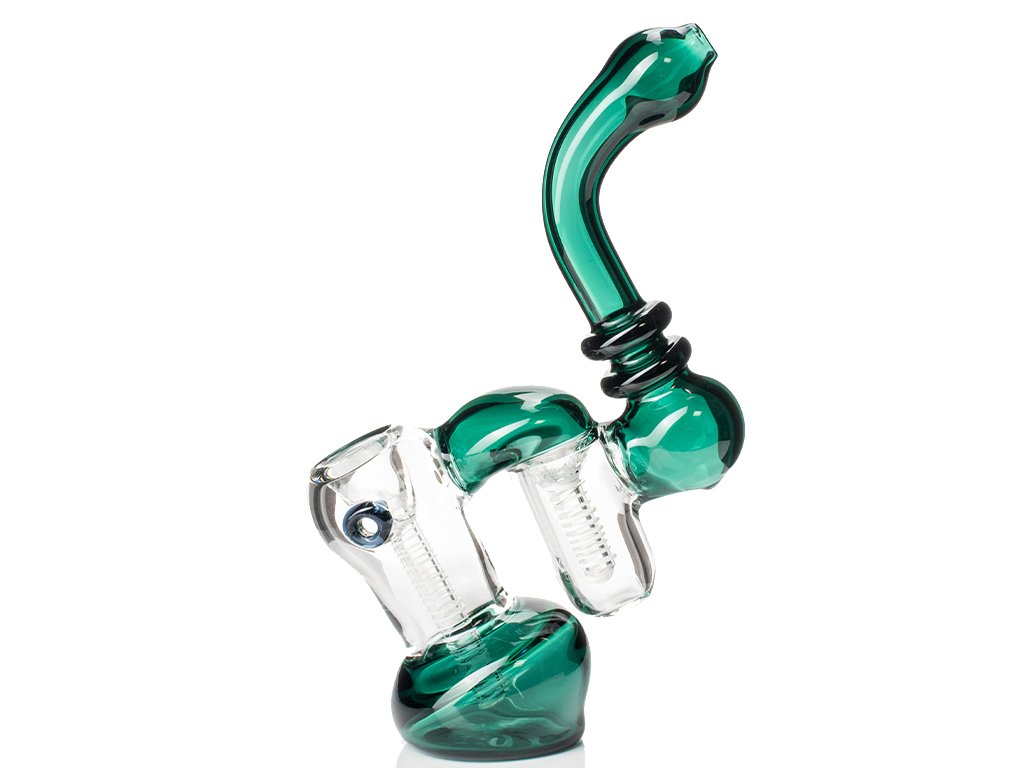 Color Double Bubble Base Snake Pot IN STOCK Glass Pipe Bubbler Smoking Pipe  Water Glass Bong From 3,55 €