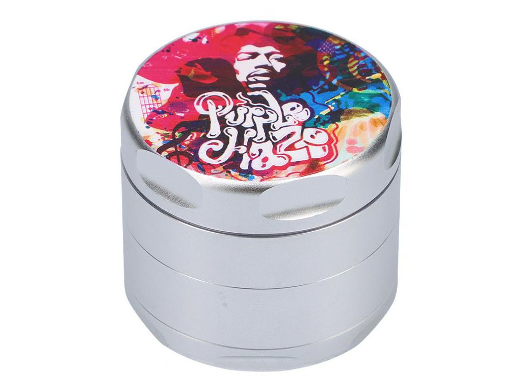 Jimi Hendrix 4PC Grinder Fat Buddha Glass
