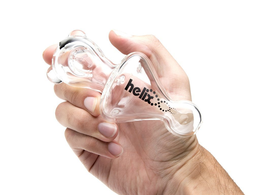 Mini Helix Pipe Grav Fat Buddha Glass