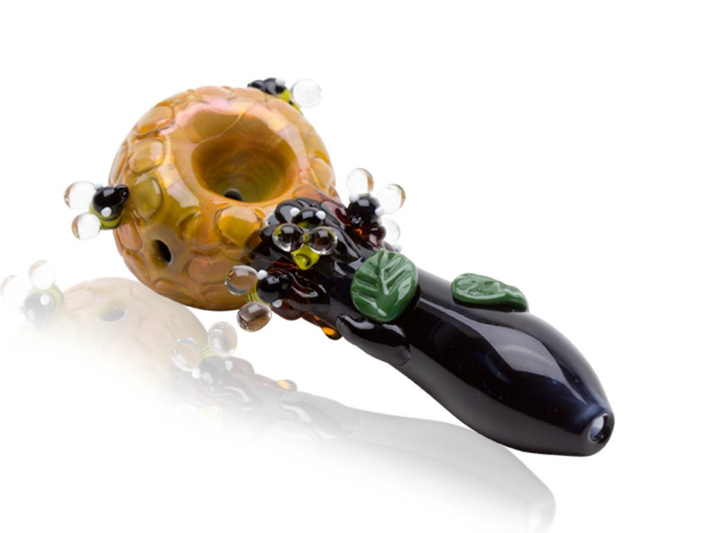 Beehive Mini Spoon Pipe Fat Buddha Glass