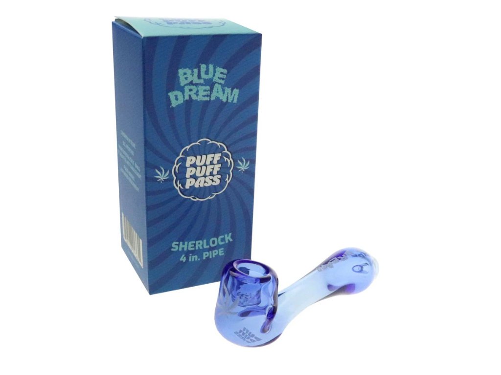 Blue Dream Sherlock Pipe Fat Buddha Glass