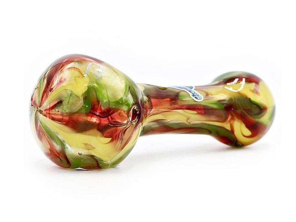 Chameleon Glass Granitized Rasta Pipe