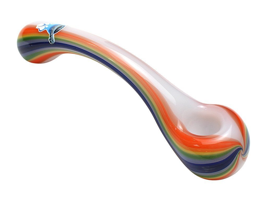 Chameleon Glass Rainbow Sherlock Pipe