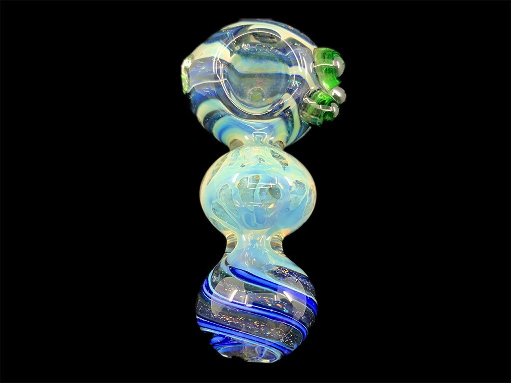 Color Changing Dual Dichroic Pipe Fat Buddha Glass