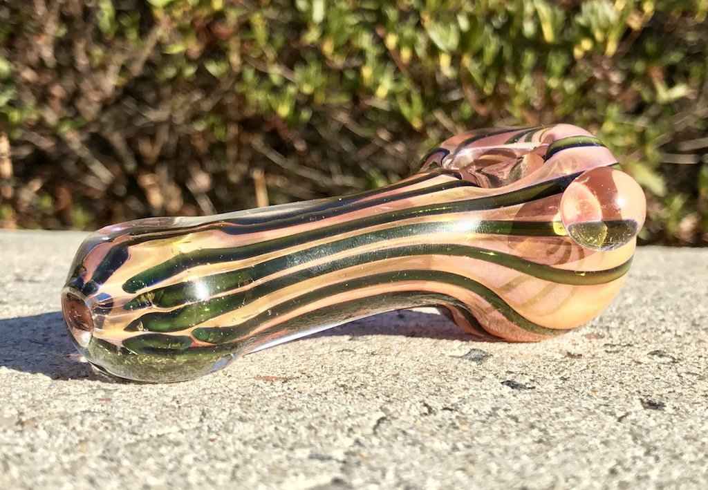 Fat Buddha Glass Pipe Color Changing Gold Pipe