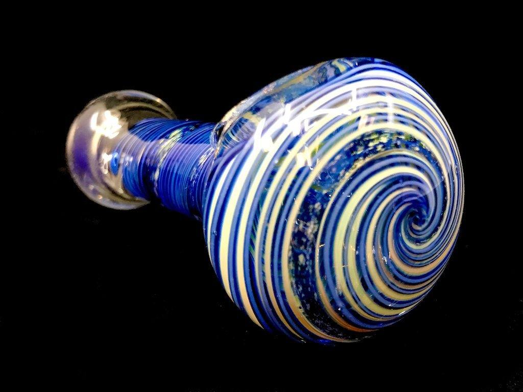 Fat Buddha Glass Pipe Dichroic Spiral Glass Pipe