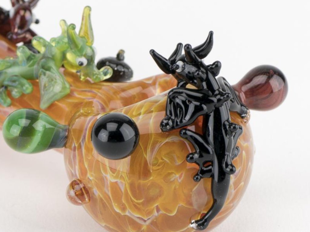 Dragons Pipe Fat Buddha Glass