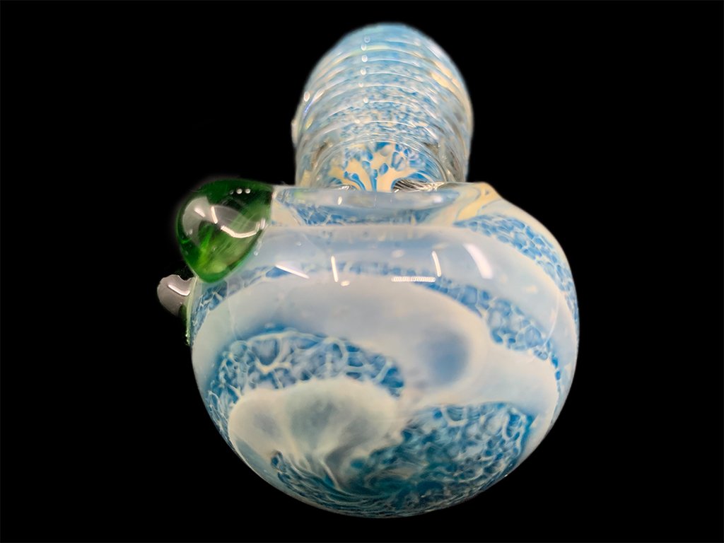 Fire & Ice Glass Pipe Fat Buddha Glass