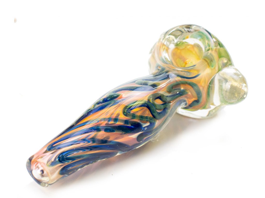 Fat Buddha Glass Pipe Gold Fumed Glass Pipe