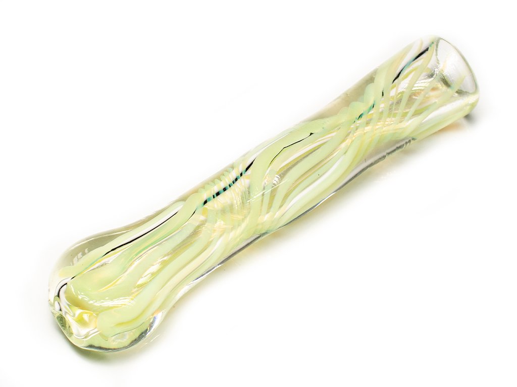 Fat Buddha Glass Pipe Green The Swirl Chillum