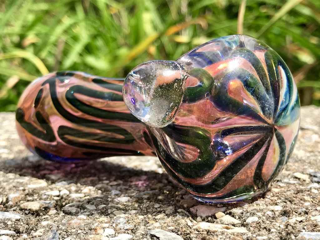 Fat Buddha Glass Pipe Heavy Color Changing Pipe