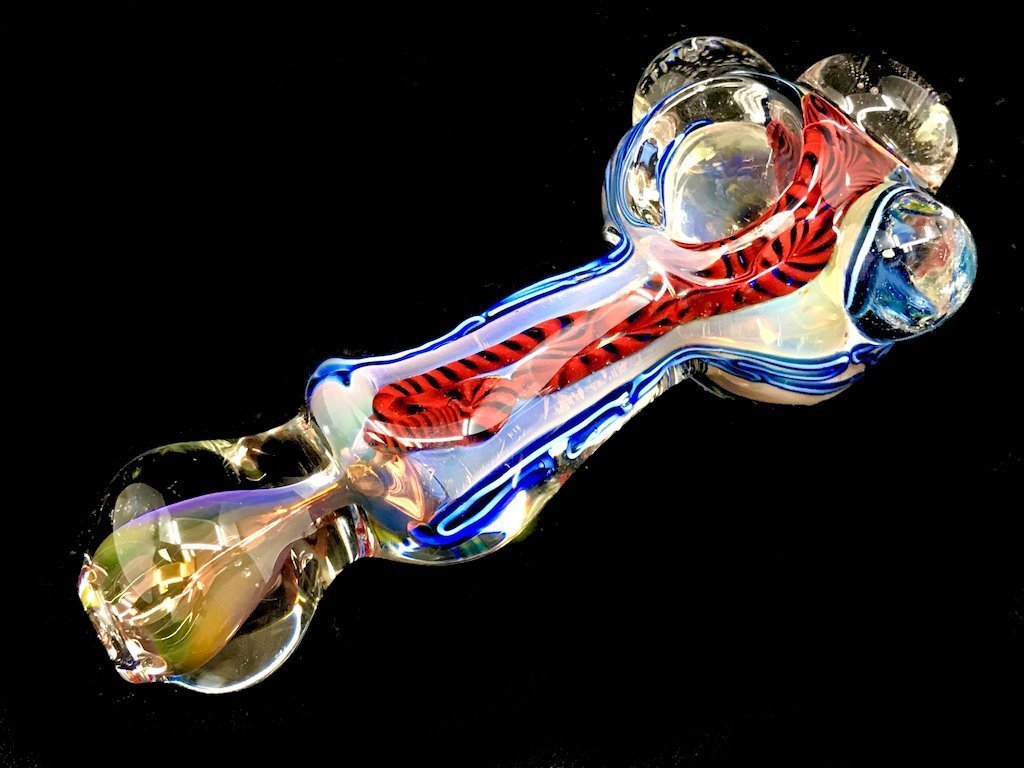 Heavy Marble Pipe Fat Buddha Glass