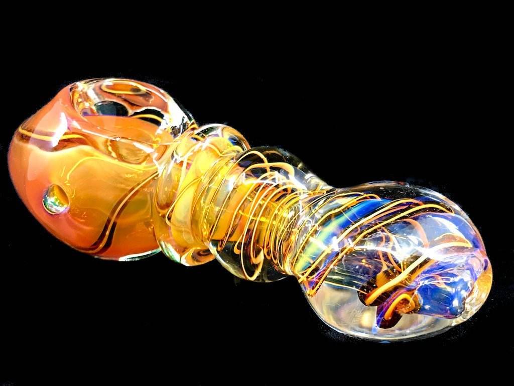 Fat Buddha Glass Pipe Lightning Strikes Pipe