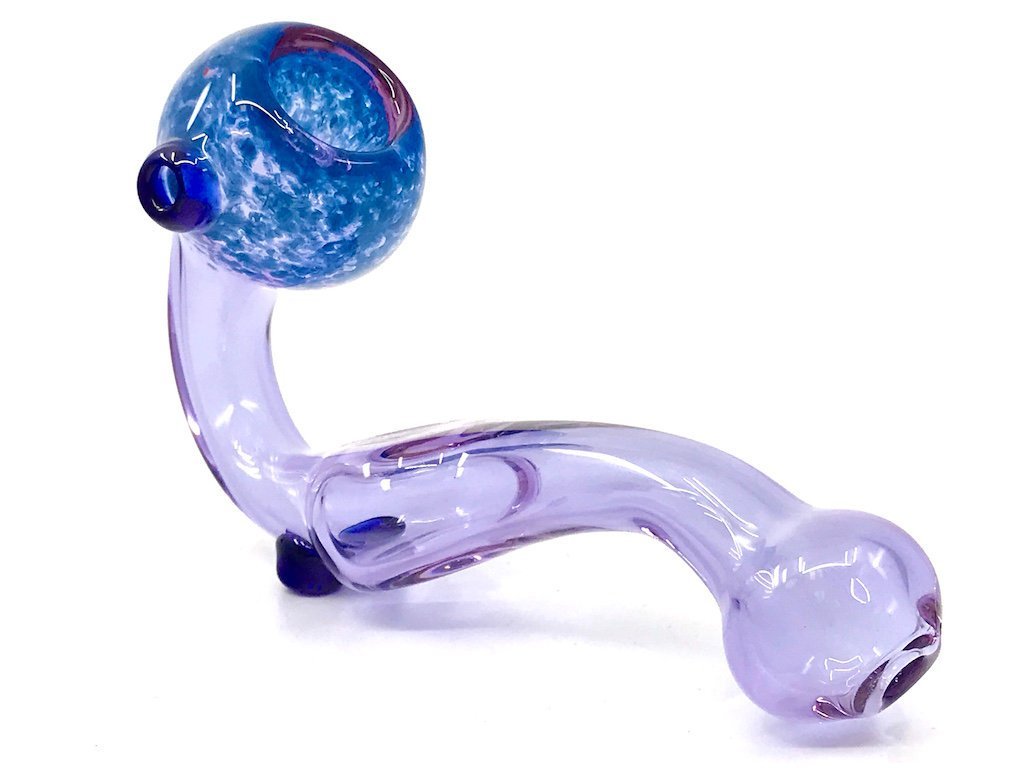 Purple Sherlock Pipe - Fat Buddha Glass
