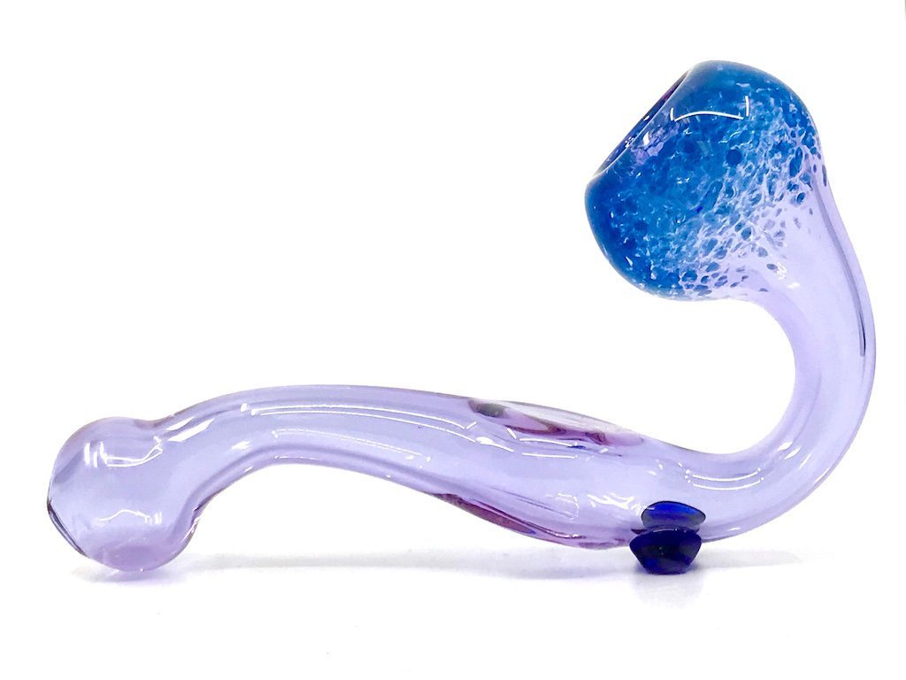 Purple Sherlock Pipe - Fat Buddha Glass