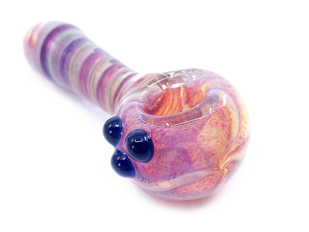 Purple Twist Pipe Fat Buddha Glass