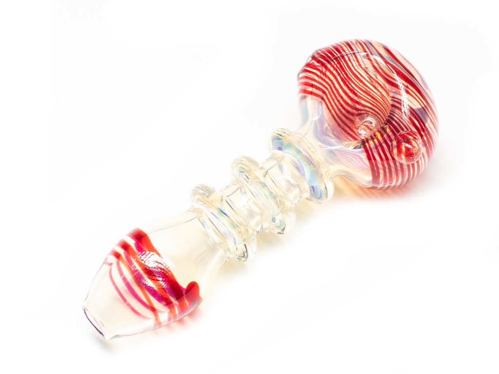Red Racer Pipe Fat Buddha Glass