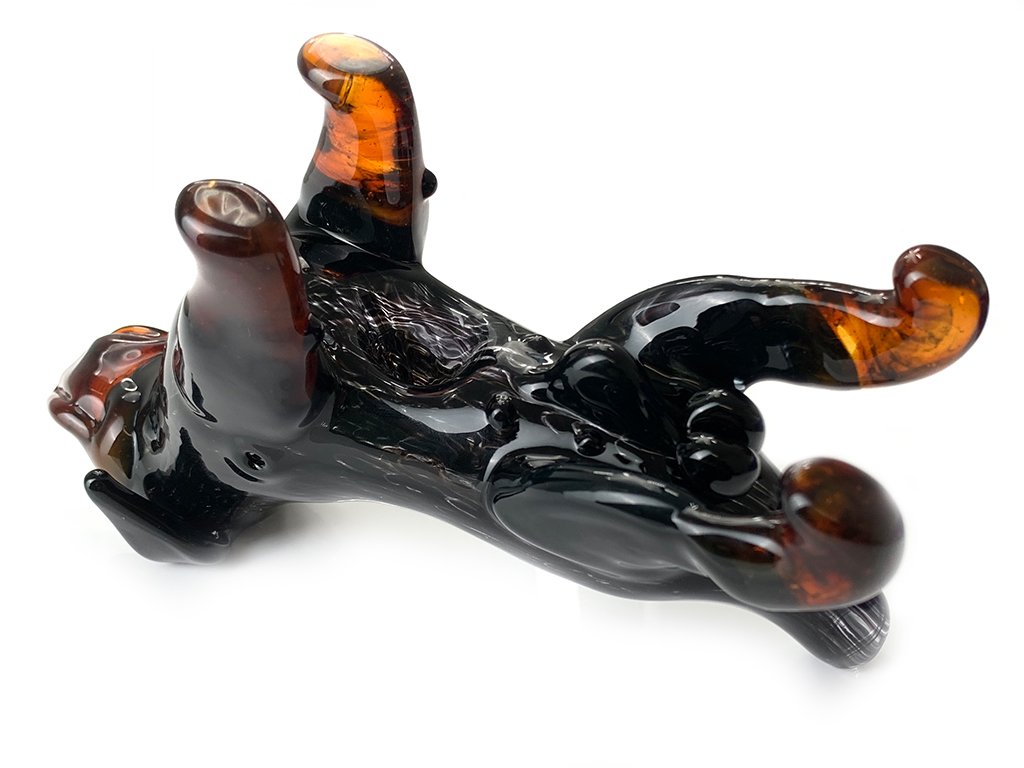 Rottweiler Glass Pipe Chameleon Glass