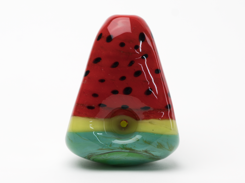 Watermelon Pipe Fat Buddha Glass