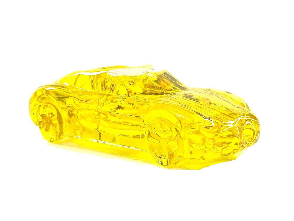 Fat Buddha Glass Pipe Yellow Freezable Car Pipe