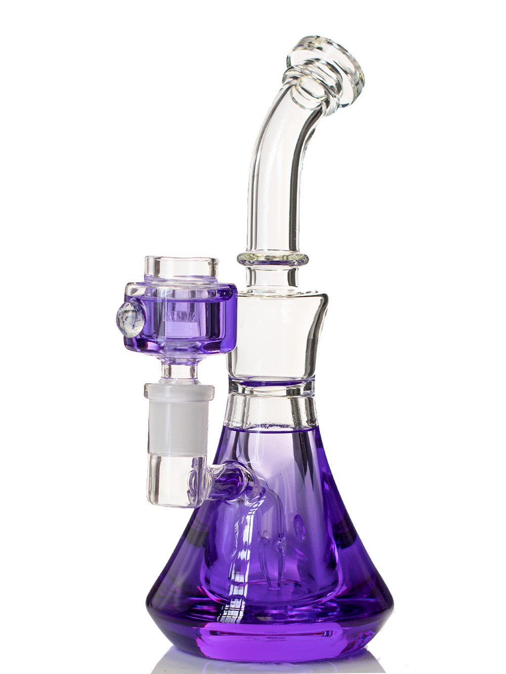 Fat Buddha Glass Purple Freezeable Color Bong